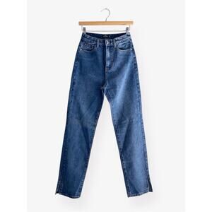 Boohoo Women’s Jeans High Waist Straight Leg Denim Blue US 4